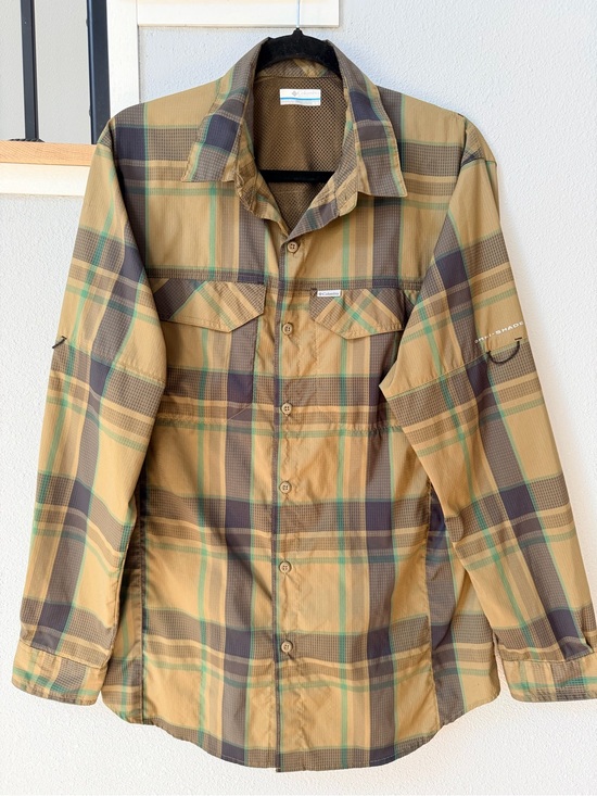 Columbia Other - Columbia Silver Ridge Lite Plaid Long Sleeve Hiking Shirt Mens Size Medium M